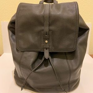 Cole Haan Black Leather Backpack